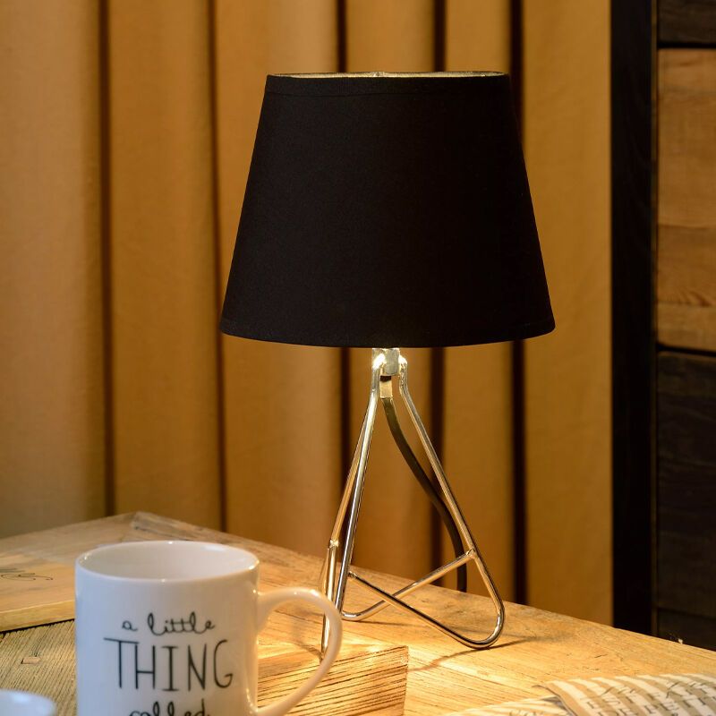 Chrome table lamp modern, Gitta, with switch