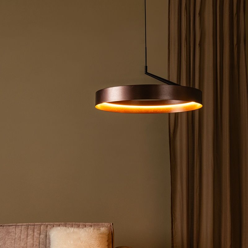 Bronze pendant light modern, Leonard, 36W, 3000K LED, 3-step dimmable