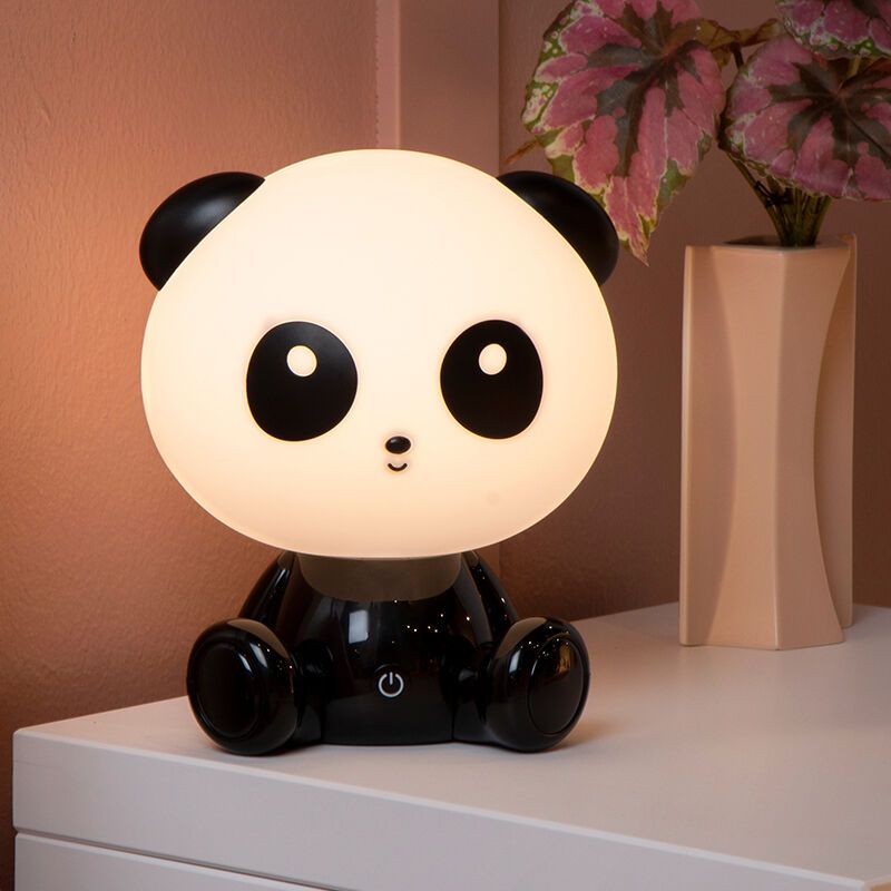 Black children's table lamp, Dodo Panda, 3W, 4000K LED Black children's table lamp, Dodo Panda, 3W, 4000K LED