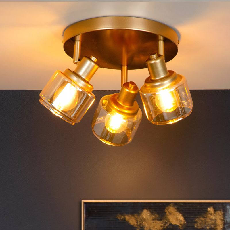 Golden ceiling spotlight classic, Bjorn Golden ceiling spotlight classic, Bjorn