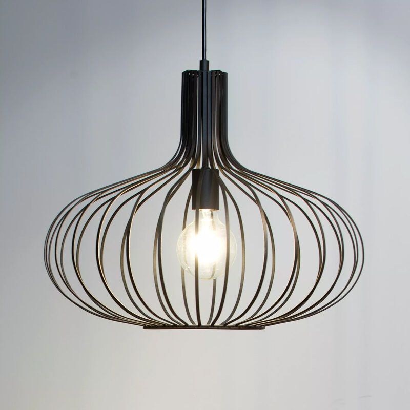 Black pendant light retro, Manuela