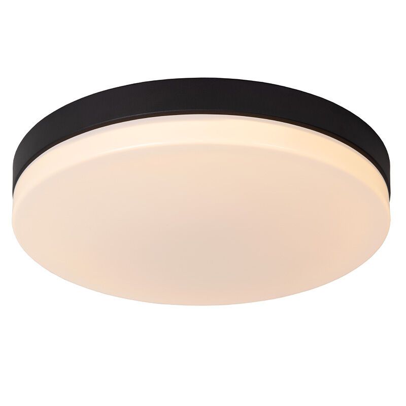 Black bathroom ceiling light plastic, Biskit, 36W, 2700K LED, IP44 Black bathroom ceiling light plastic, Biskit, 36W, 2700K LED, IP44