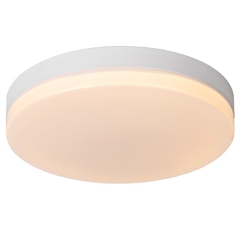 White bathroom ceiling light plastic, Biskit, 36W, 2700K LED, IP44
