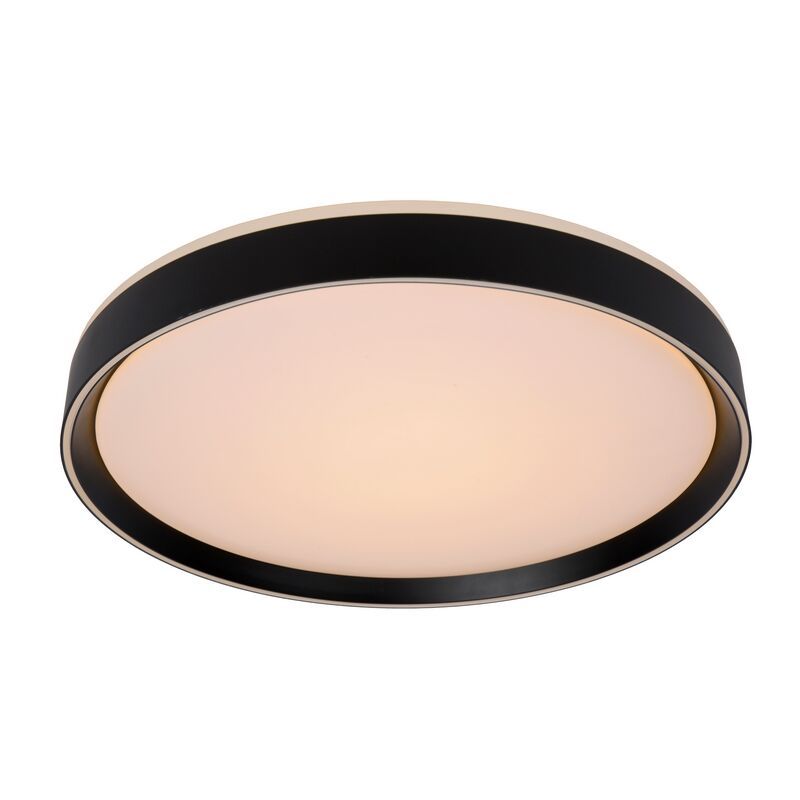 Black flush ceiling light modern, Nuria, 36W, 2700K LED