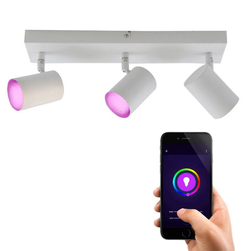 Modern smart ceiling light white, Elena, 13.5W, RGBW Modern smart ceiling light white, Elena, 13.5W, RGBW