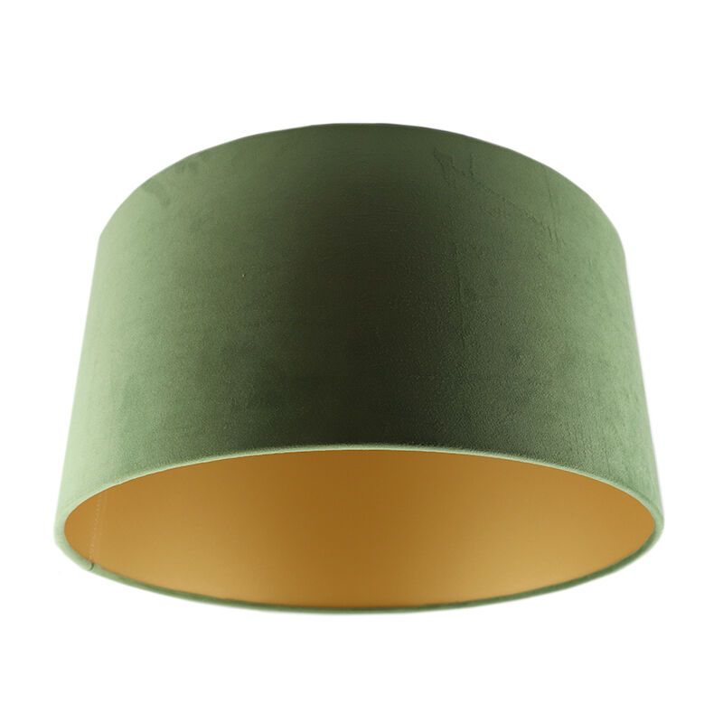 Green Velor lampshade Melanie, Fabric, Modern Green Velor lampshade Melanie, Fabric, Modern