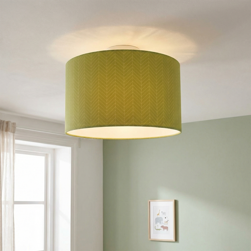 Modern kid's ceiling light green, Lines Modern kid's ceiling light green, Lines