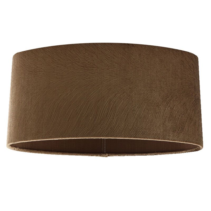 40 cm oval velvet lamp shade brown, Rody