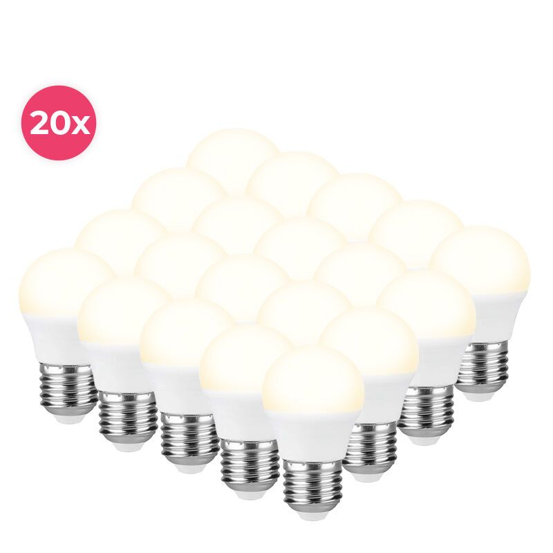 20-pack Horan E27 LED ball lamp warm white, 4w 20-pack Horan E27 LED ball lamp warm white, 4w