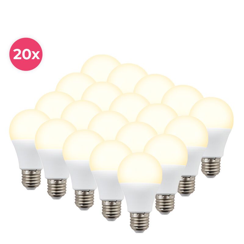 20-pack Cenor E27 A60 LED lamp warm white, 8,5W