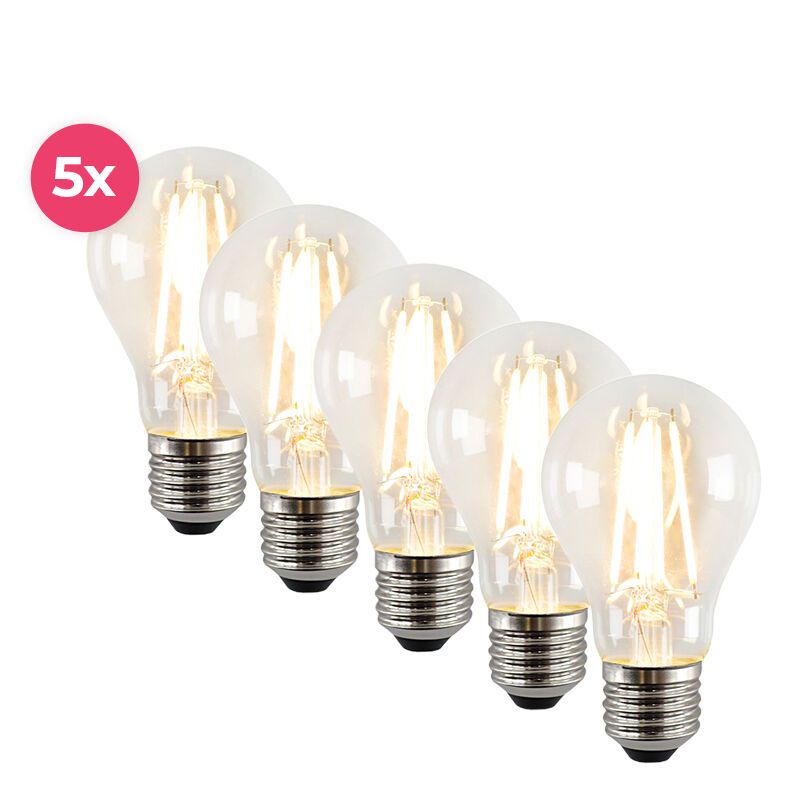 5-pack Dimmable Yona E27 A60 LED lamp, 2700k, 4w