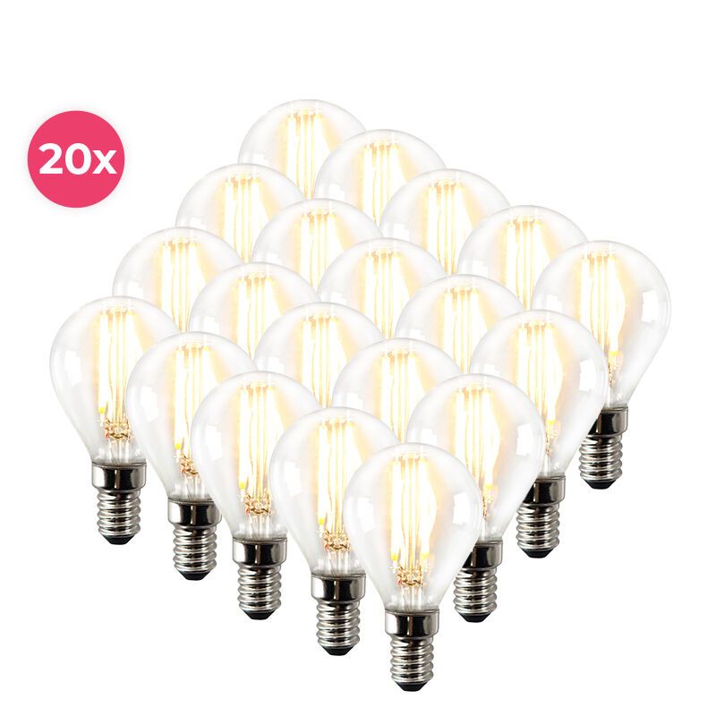 20-pack Dimmable Sorna E14 LED lamp, 2700k, 3.5w