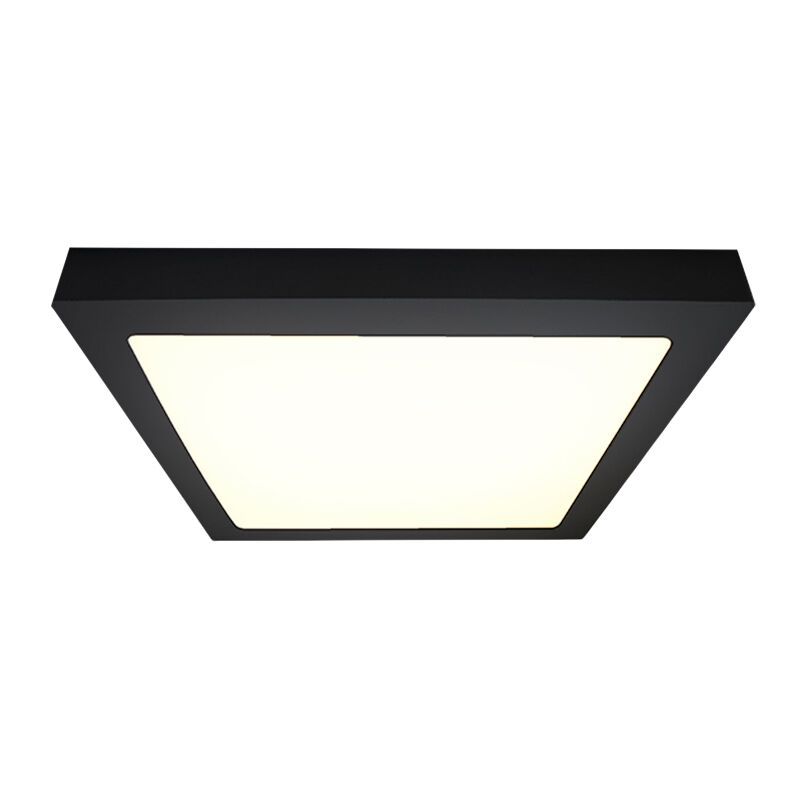 Plastic flush ceiling light black, Maryem Plastic flush ceiling light black, Maryem