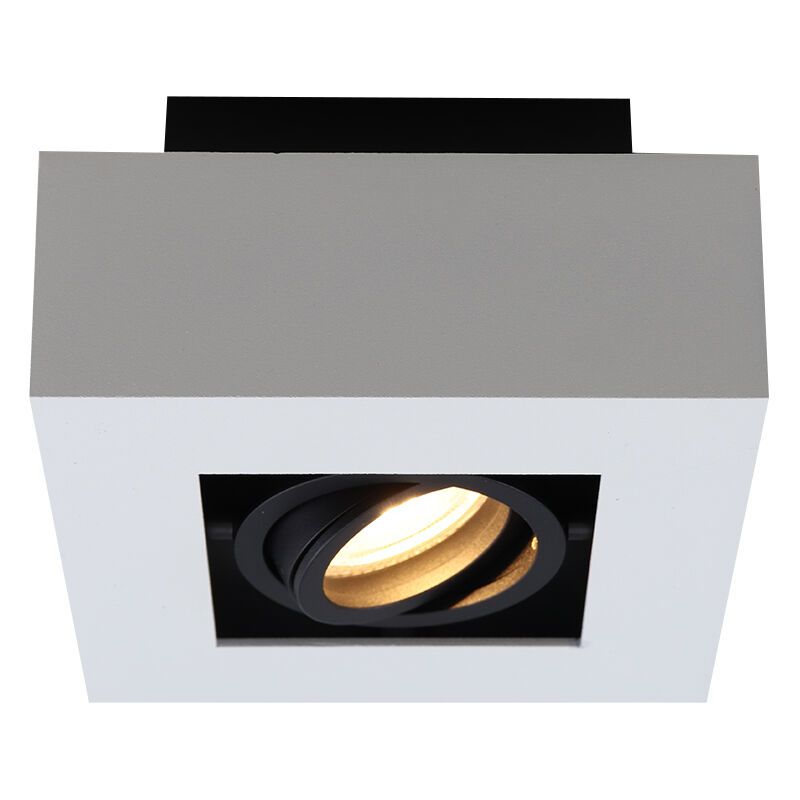 Aluminium surface mounted downlight white, Noraly