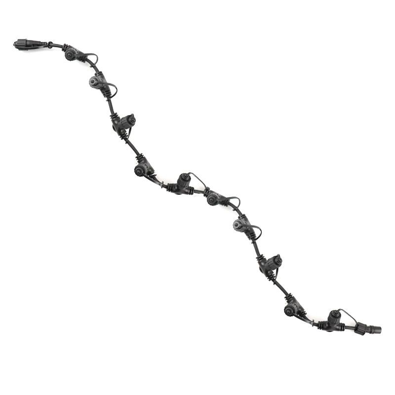 1m black distribution cable, With 10 outputs 1m black distribution cable, With 10 outputs