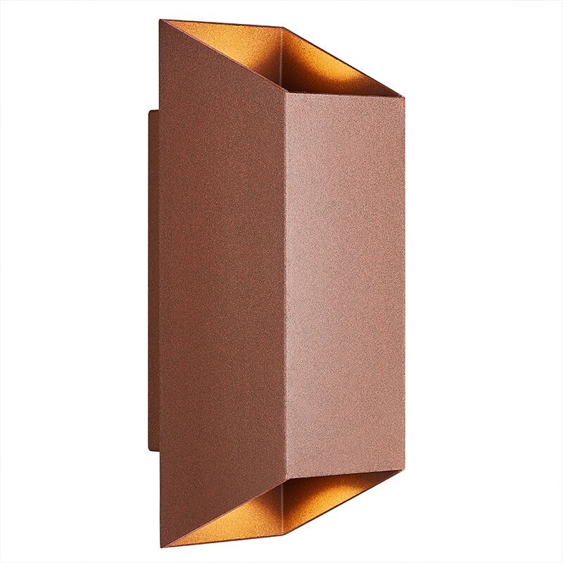 Rust Coloured outdoor light modern, Nico, IP54