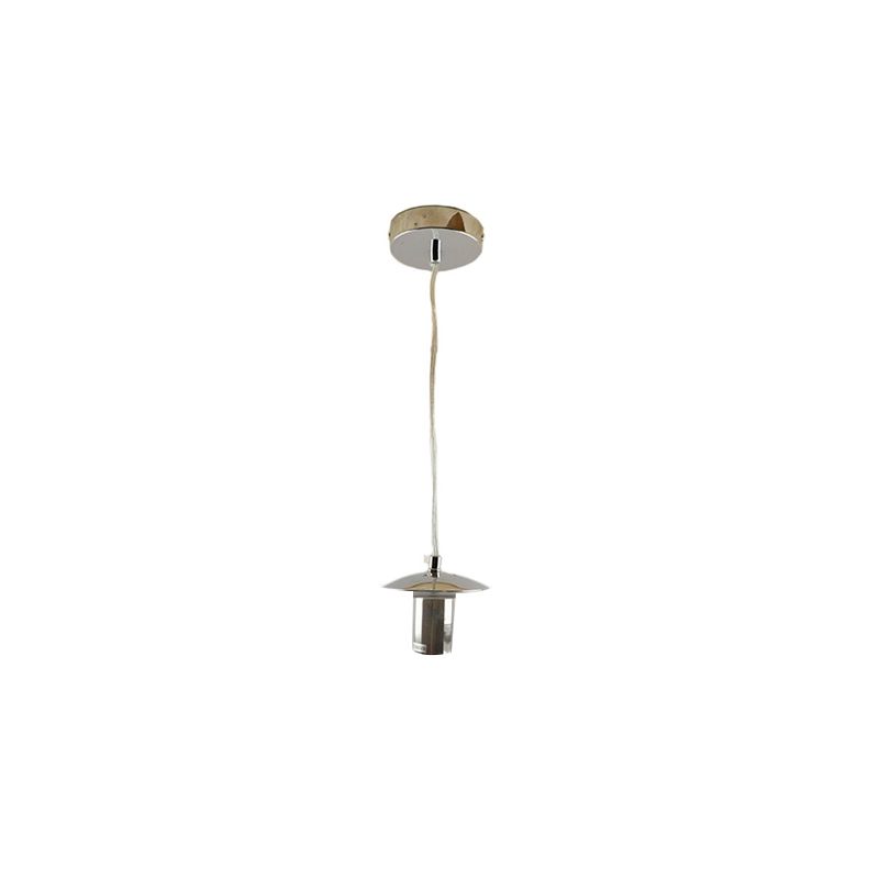Metal pendant light without shade chrome, Minne