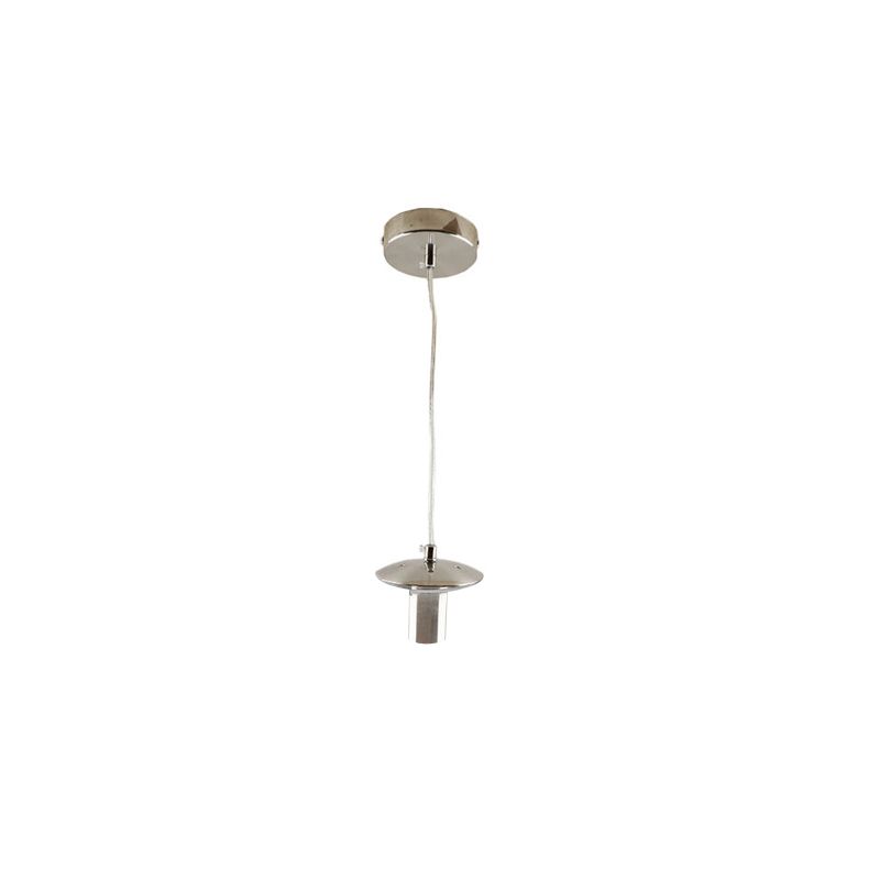 Metal pendant light without shade nickel, Minne