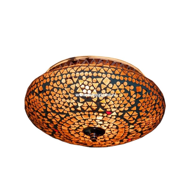 Purple oriental flush ceiling light mosaic, Mimoun Purple oriental flush ceiling light mosaic, Mimoun