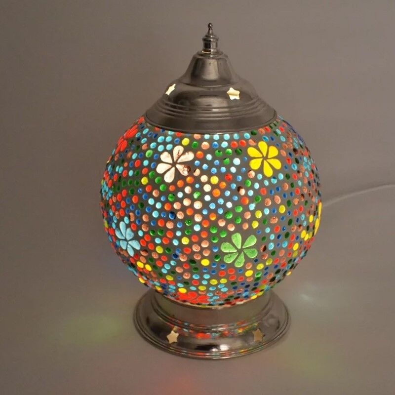 Multicoloured oriental table lamp mosaic, Sabri Multicoloured oriental table lamp mosaic, Sabri