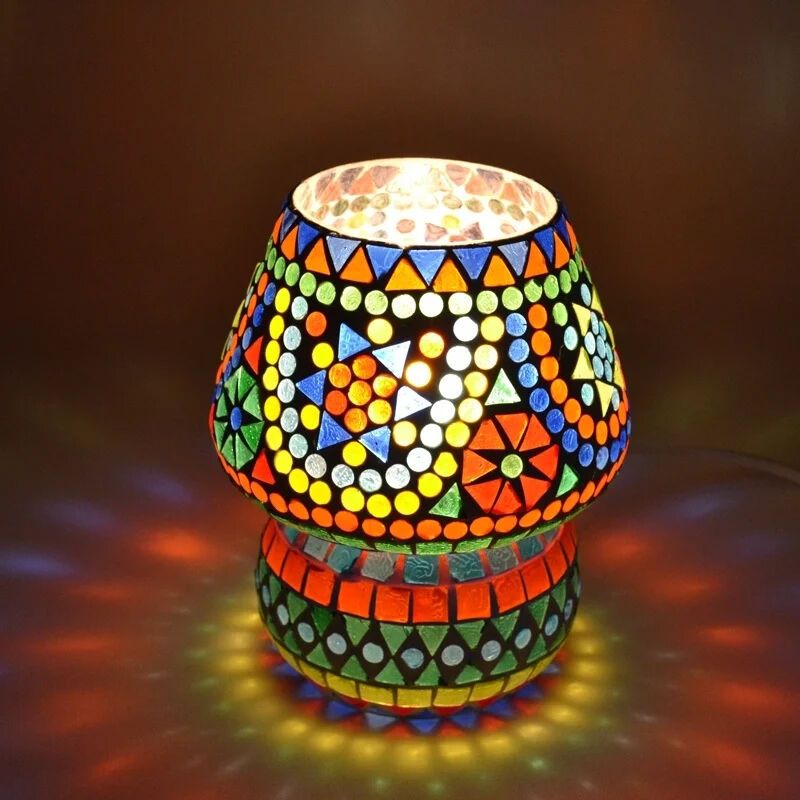 Multicoloured oriental table lamp mosaic, Rachel Multicoloured oriental table lamp mosaic, Rachel