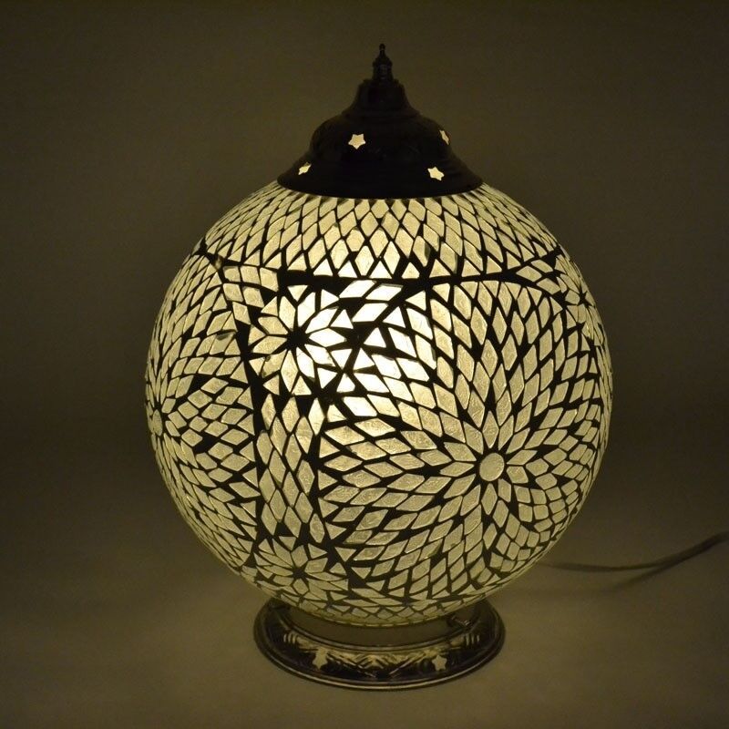 Transparent oriental table lamp mosaic, Dalil