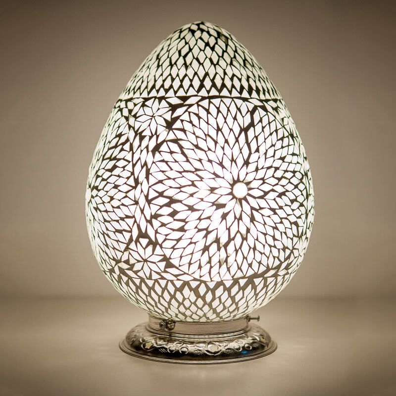Transparent oriental table lamp mosaic, Lara