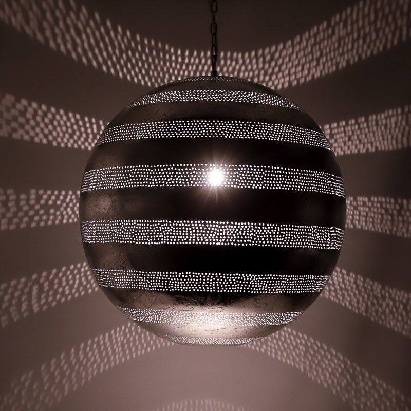 Silver oriental pendant light filigree, Nimra Silver oriental pendant light filigree, Nimra