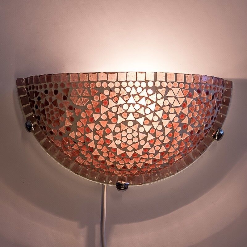 Purple oriental wall light mosaic, Haja