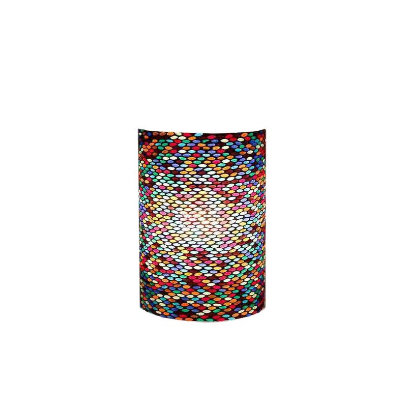 Multicoloured oriental wall light mosaic, Mahdia