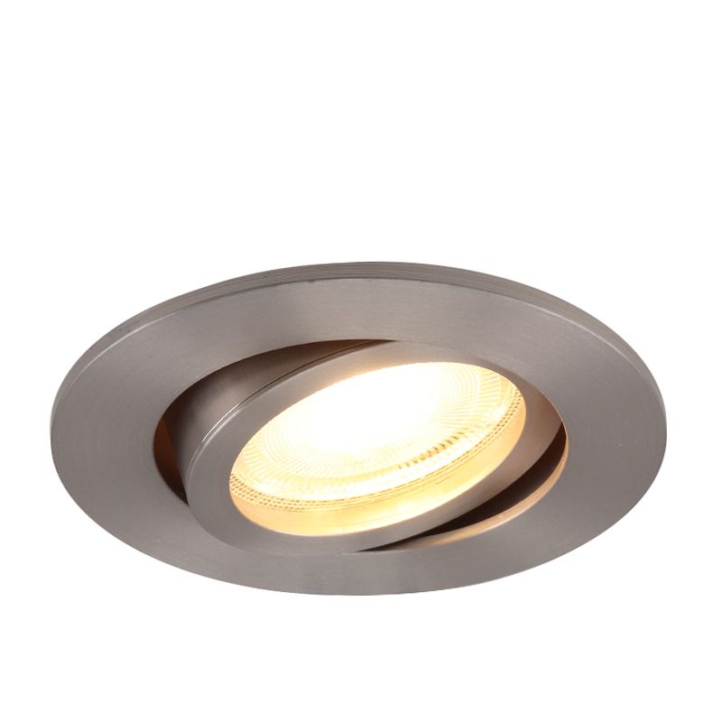 Aluminium recessed light chrome, Onno