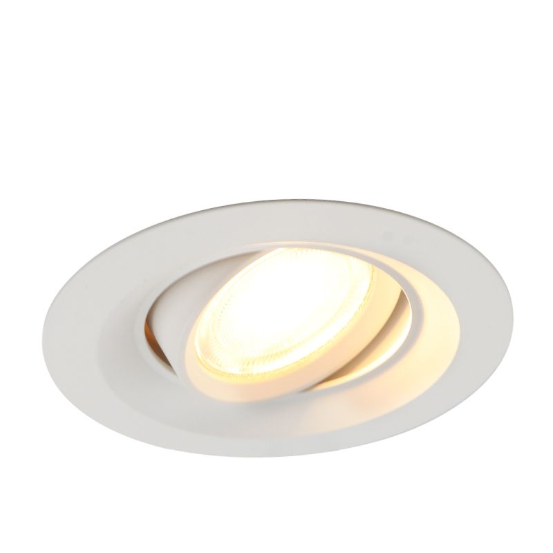 Aluminium recessed light white, Tycho