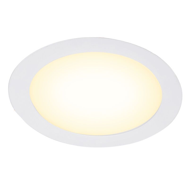 White downlight aluminium, Umbriel, 12W, 3000K LED, IP44