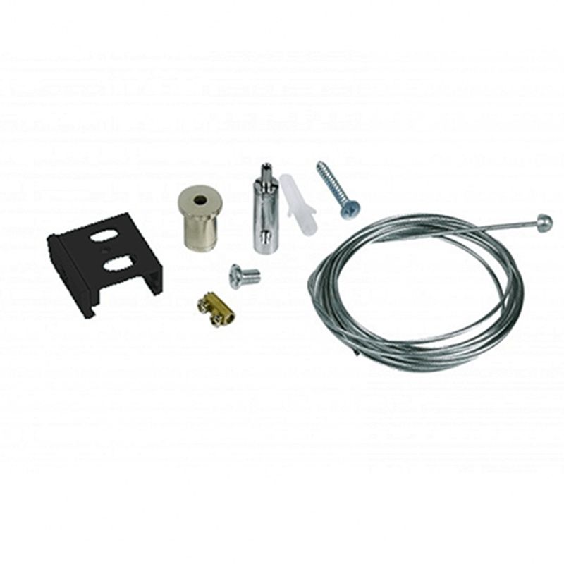 Pendant set for 3-phase track lighting, 3 meters, black, Pro