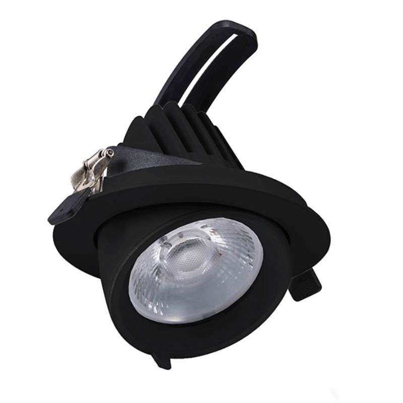 Black downlight aluminium, Shanaya, 30W, white switch LED Black downlight aluminium, Shanaya, 30W, white switch LED