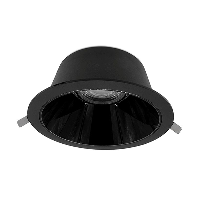 Black downlight aluminium, Maud, 16W, white switch LED, IP22 Black downlight aluminium, Maud, 16W, white switch LED, IP22