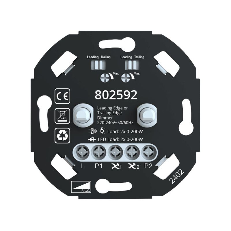 Double LED dimmer 0-200W