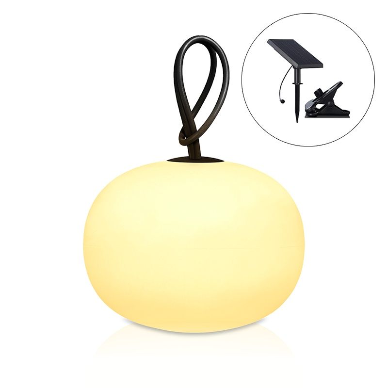 White solar outdoor pendant light plastic, Pien, 1W, 2700K LED, IP54