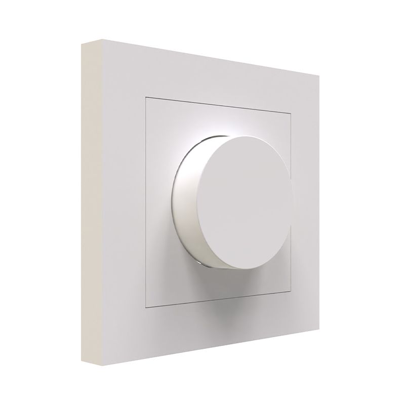 White cover plate for single dimmer