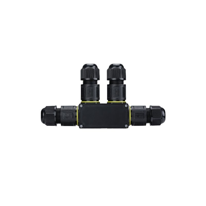 3 pin 4-way connector, IP68 3 pin 4-way connector, IP68