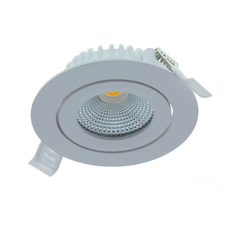 White downlight aluminium, Wimke, 5W, RGBW LED, IP54 White downlight aluminium, Wimke, 5W, RGBW LED, IP54