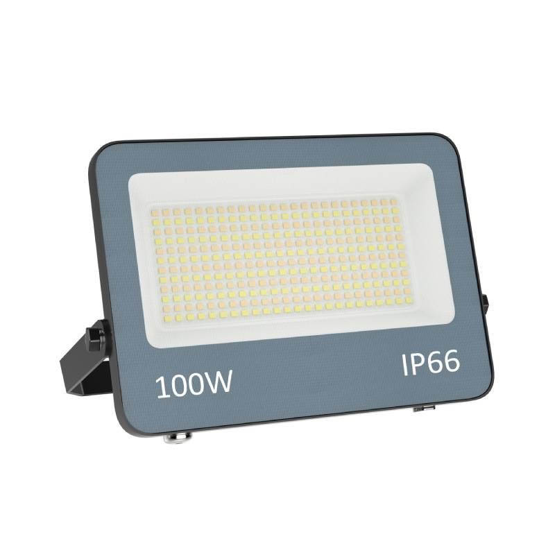 Grey floodlight aluminium, Ilay, 100W, white switch LED, IP66 Grey floodlight aluminium, Ilay, 100W, white switch LED, IP66