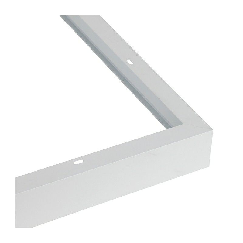 White surface-mounted snap frame 62x62