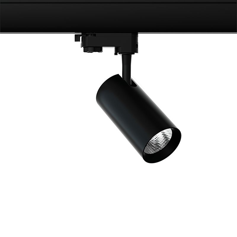 Black 3-phase track spotlight Esmiralda, 10W, 4000K, Pro