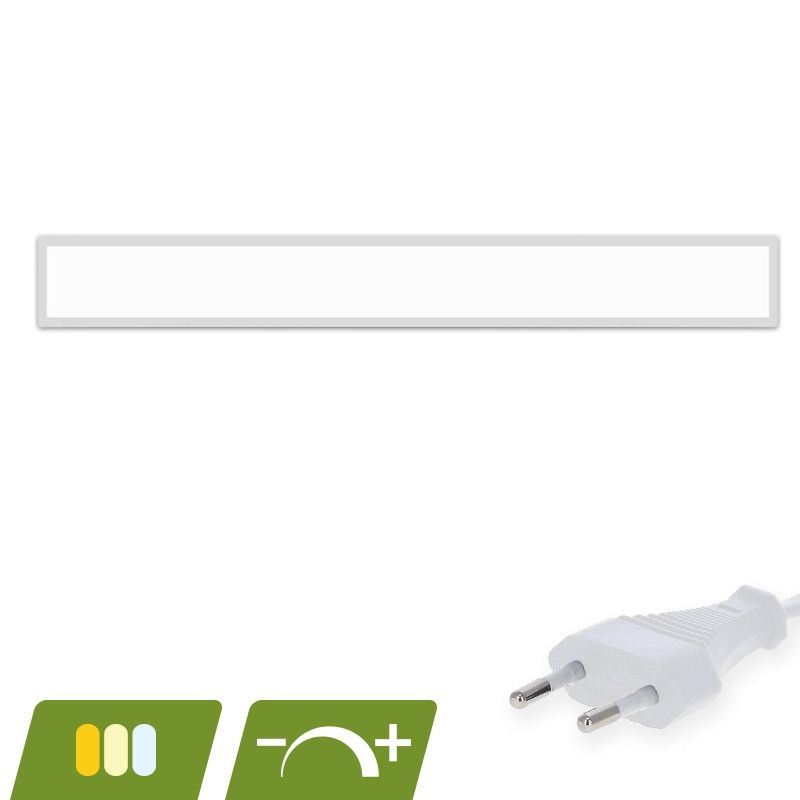 LED panel 15x120 - 30W - white switch - UGR<19 - dimmable - back-lit