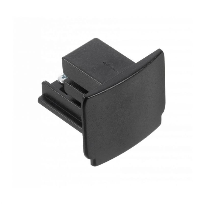 End cap for 3-phase track lighting, black, Pro