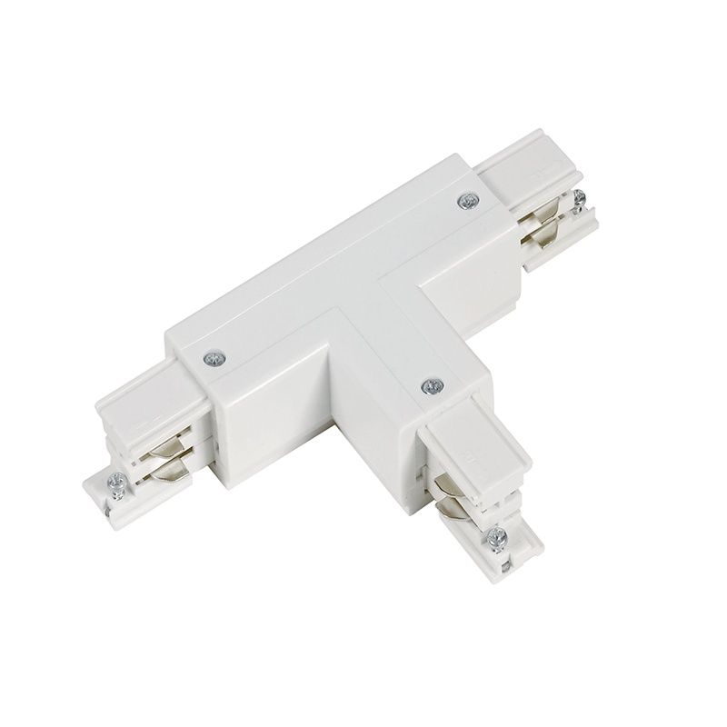 T-shape connector for 3-phase track lighting, left 2, white, Pro T-shape connector for 3-phase track lighting, left 2, white, Pro