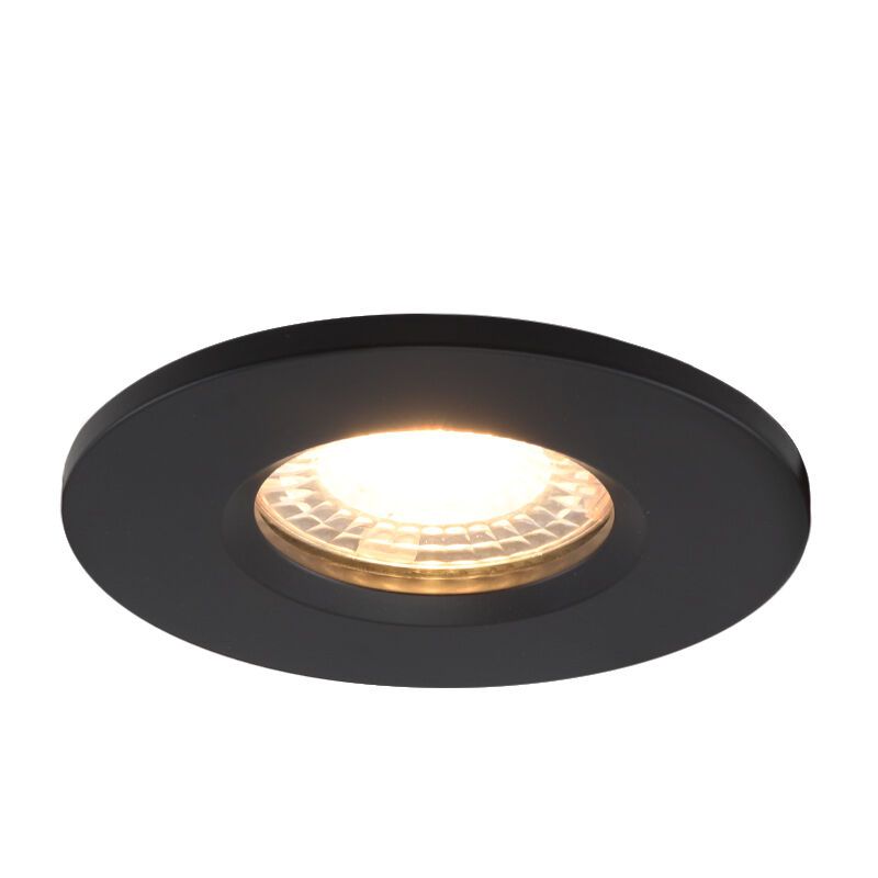 Modern bathroom recessed downlight black, Jule, IP65 Modern bathroom recessed downlight black, Jule, IP65