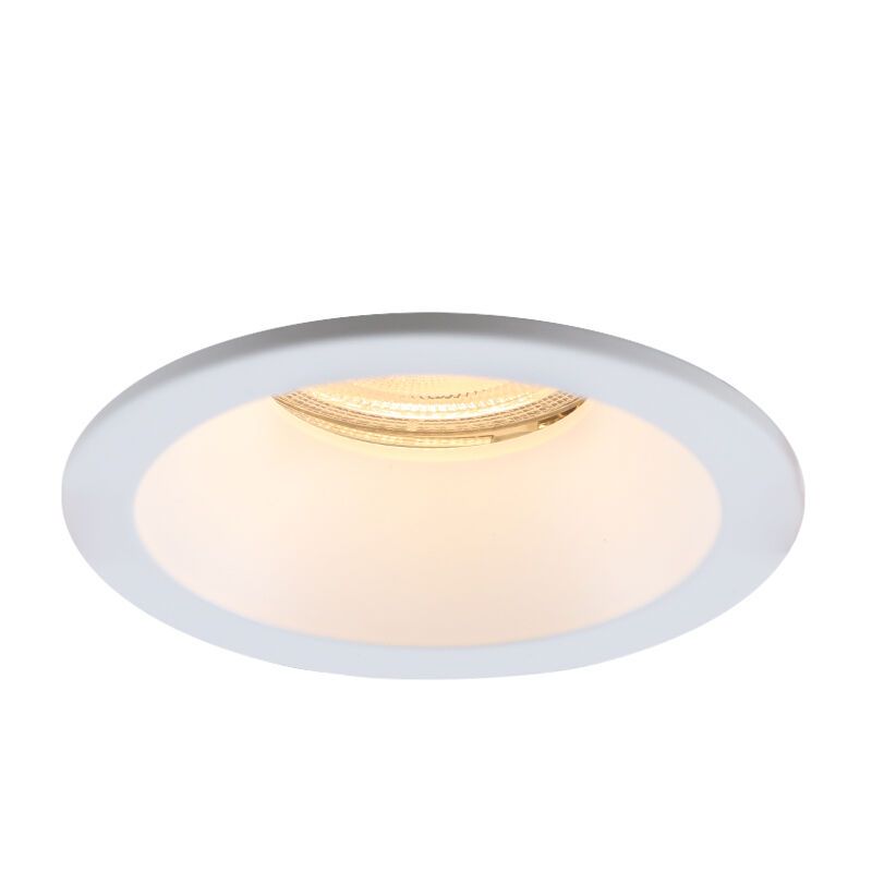 Aluminium bathroom recessed downlight white, Julien, IP65