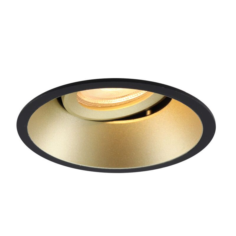 Aluminium recessed light gold, Tyron